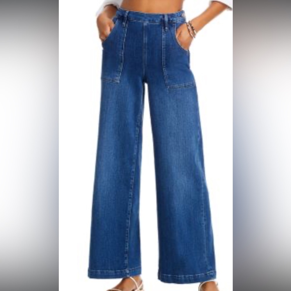 Frame Denim  Francois Wide Leg Blue Jeans